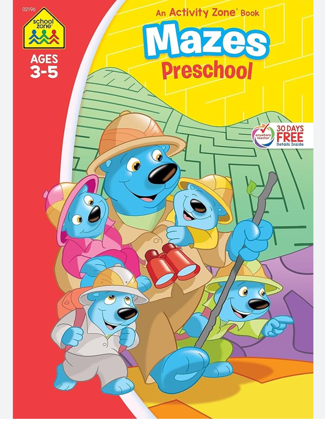 School Zone Preschool Workbook , Activity (Ages 3-5)