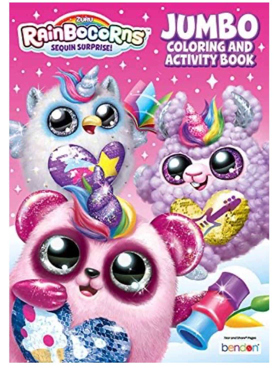 Bendon RainBocorns Jumbo Coloring & Activity Book