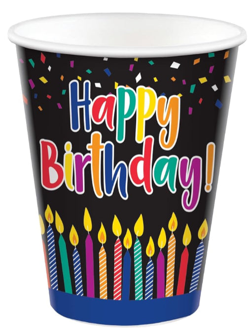 Amscan Happy Birthday Paper Cups ( Pack of 8)