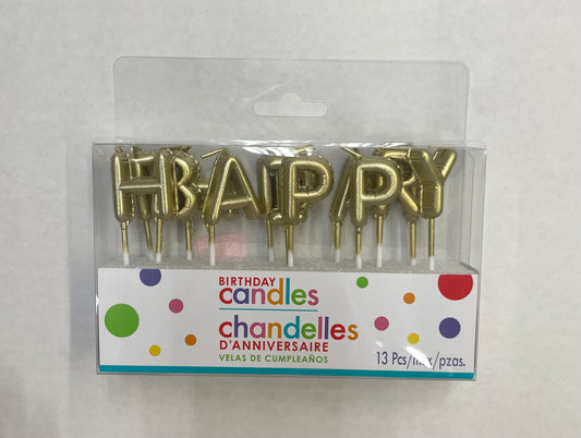 Amscan Happy Birthday Letter Candles