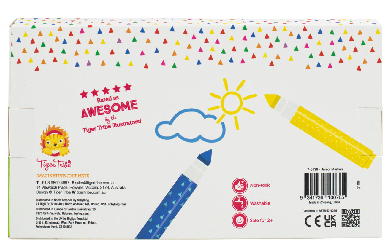 Tiger Tribe Junior Markers 12 Pack
