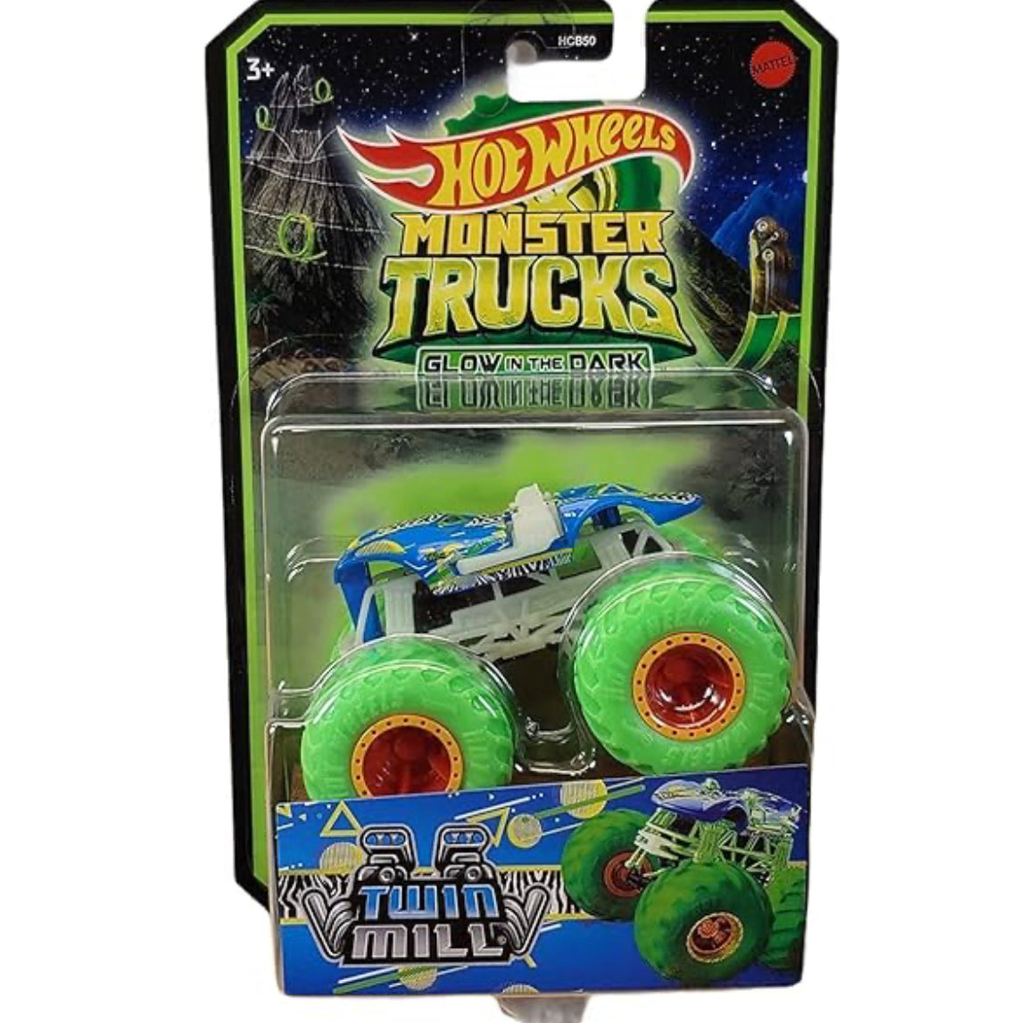 Hot Wheels Monster Trucks Glow In The Dark Mattel