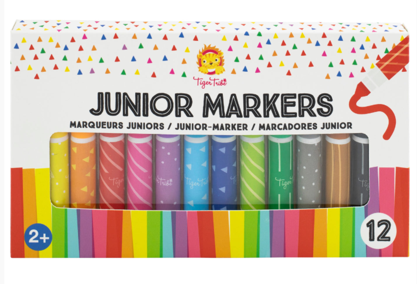 Tiger Tribe Junior Markers 12 Pack