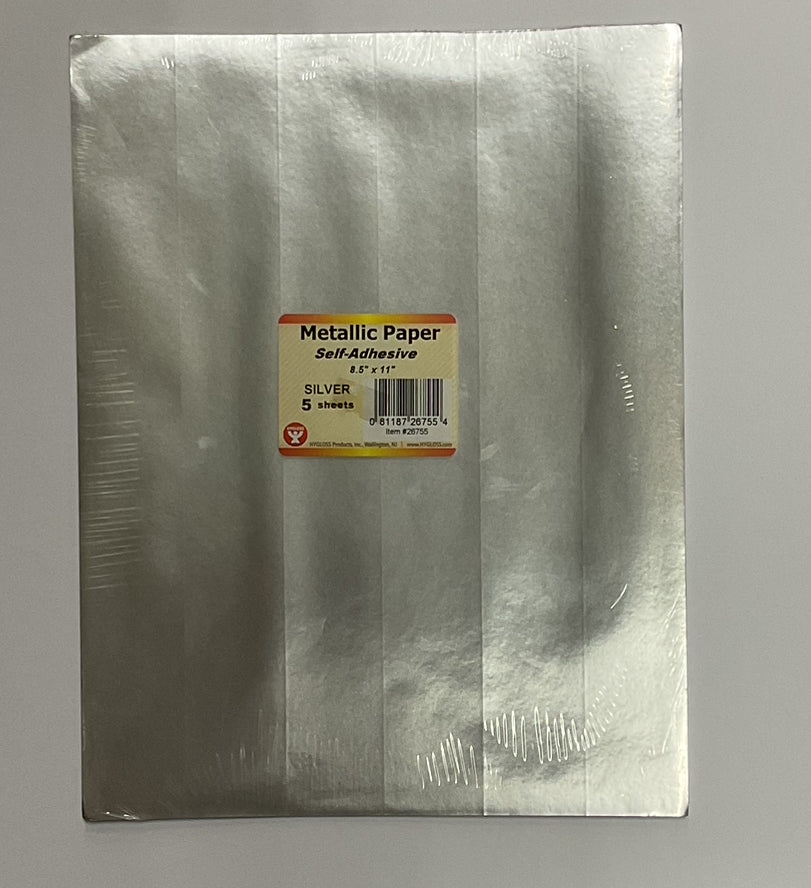 Metallic Paper Self-Adhesive (5 Sheets Per Pack)