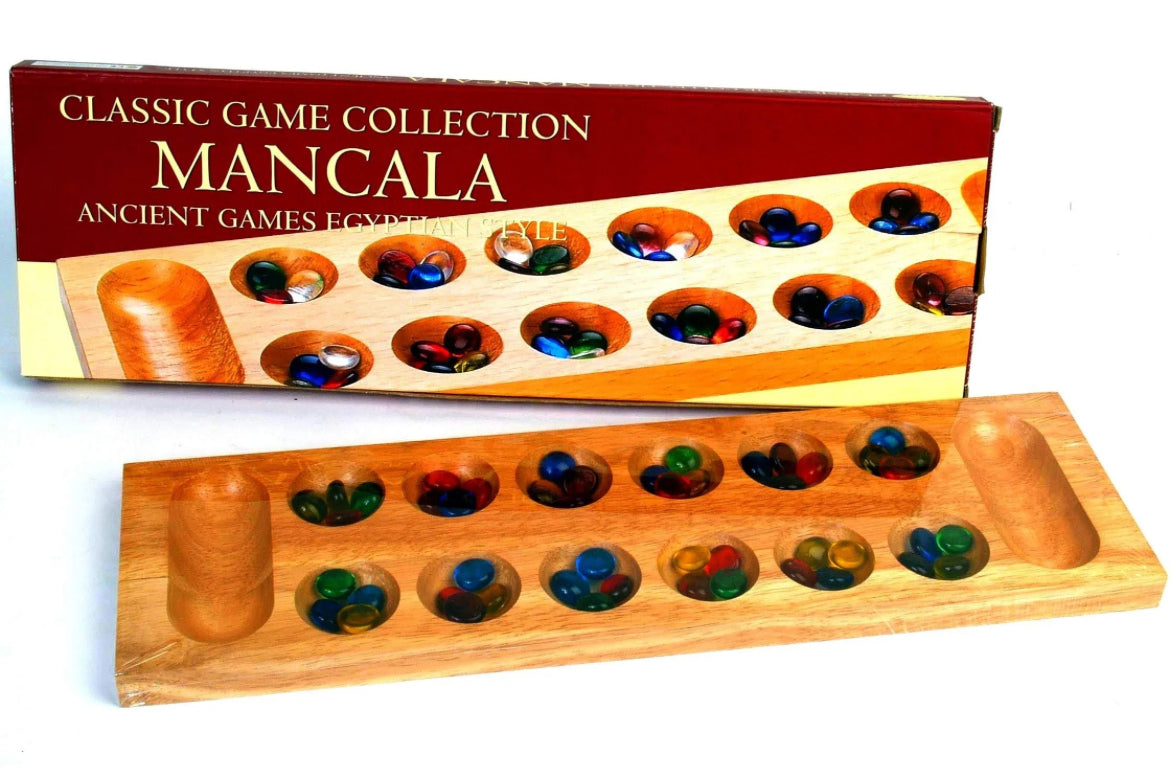 Classic Game Collection Mancala W Glass Beads