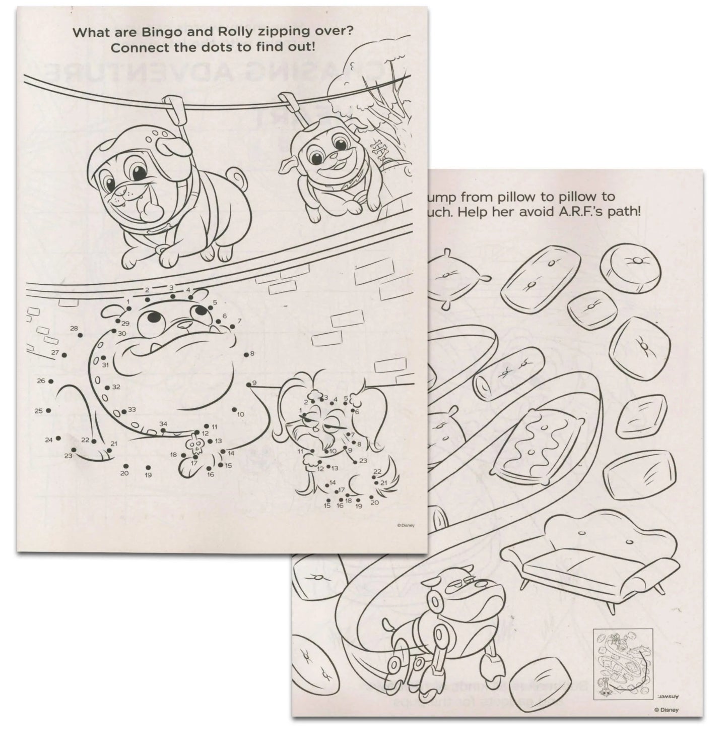 Disney Puppy Dog Pals Coloring & Activity Book With Crayons & Stickers