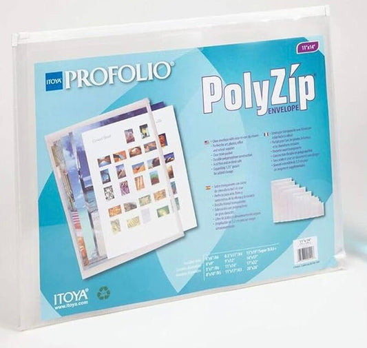 Itoya Art Profolio PolyZip Clear Envelope 11"x14"