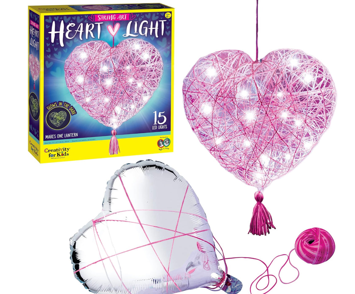 Creativity for Kids String Art Heart Light