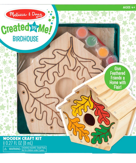 Melissa & Doug Build-Your-Own Wooden Birdhouse Craft Kit