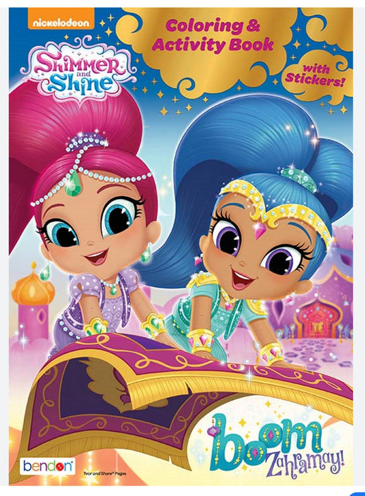 Bendon Nickelodeon Shimmer & Shine Coloring & Activity Book - Includes Stickers