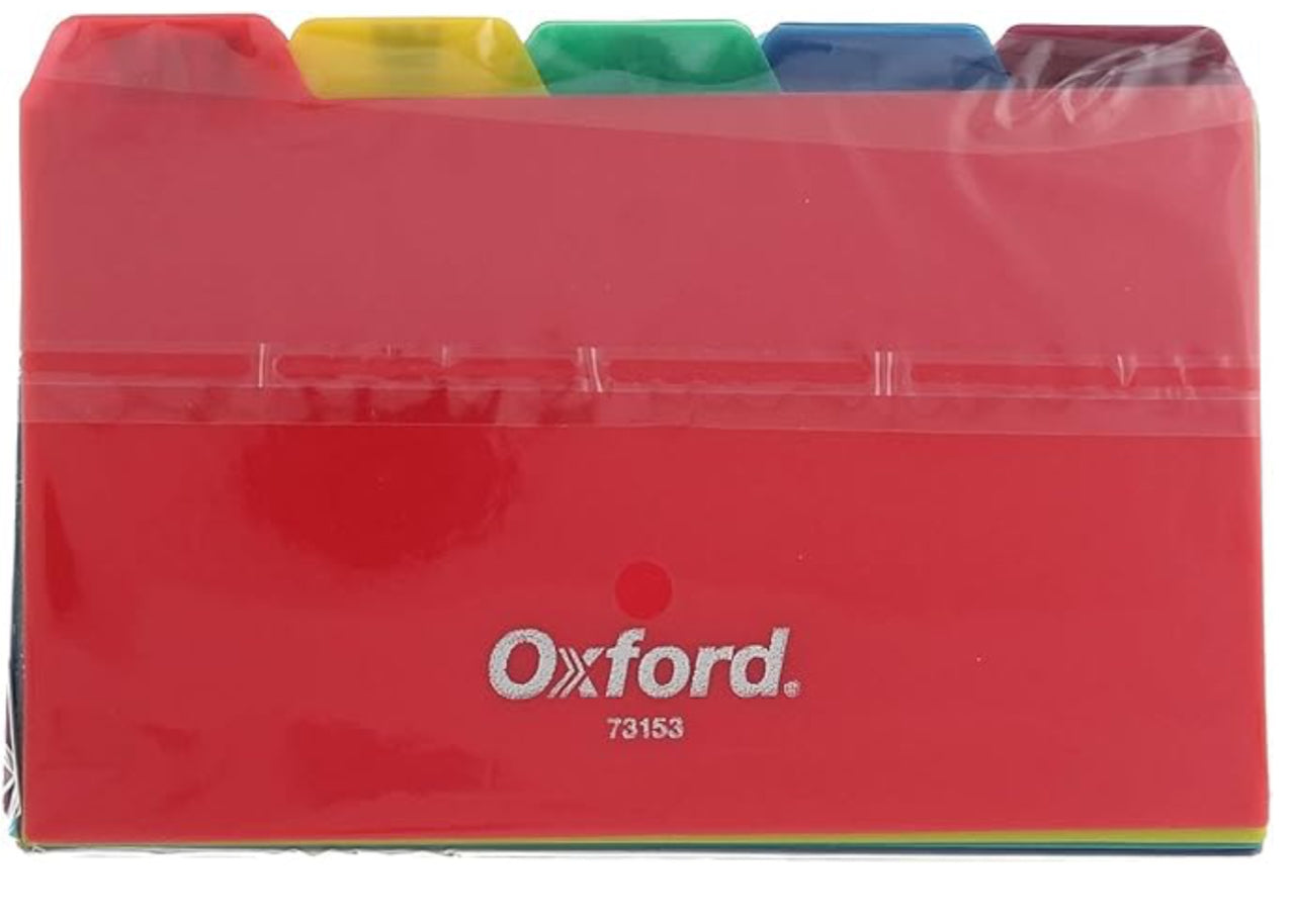 Oxford Poly Index Card Dividers