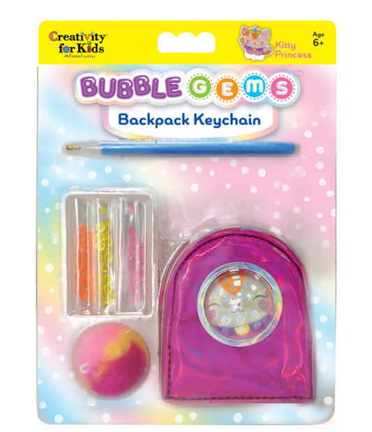 Creativity For Kids Bubble Gems Backpack Keychain