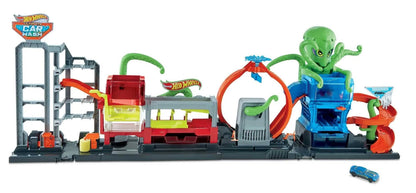 Hot Wheels City Ultimate Octo Car Wash Playset With Color Changing Car