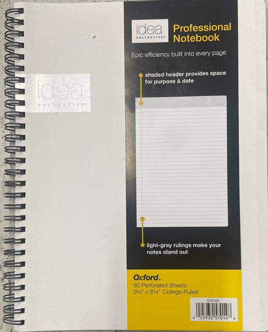 Notebook Professional Idea Collective 9-1/2 X 6-5/8