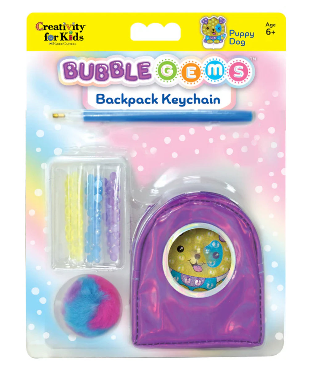 Creativity For Kids Bubble Gems Backpack Keychain