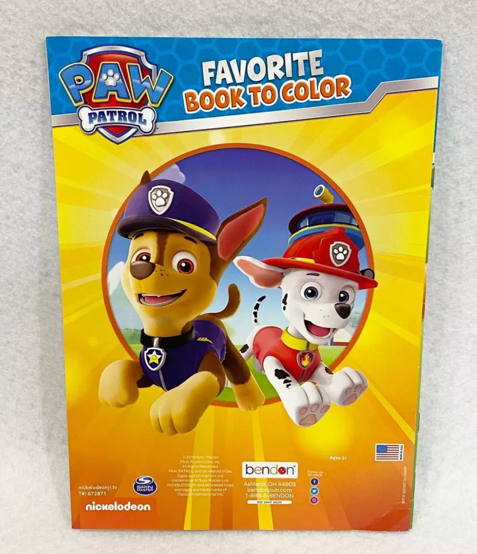 Bendon Nickelodeon Paw Patrol Coloring Book