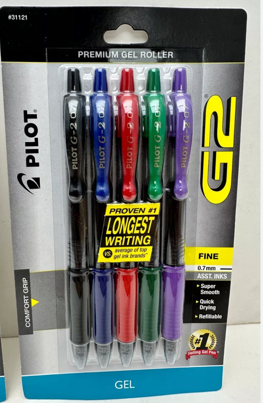 Pilot G2 Fine 0.7mm Asst. Inks