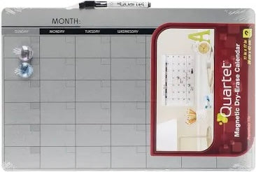 Quartet Magnetic Dry-Erase Calendar