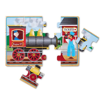 Melissa Doug Vehicles Jigsaw Puzzles In A Box