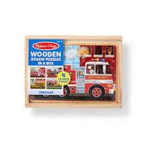 Melissa Doug Vehicles Jigsaw Puzzles In A Box