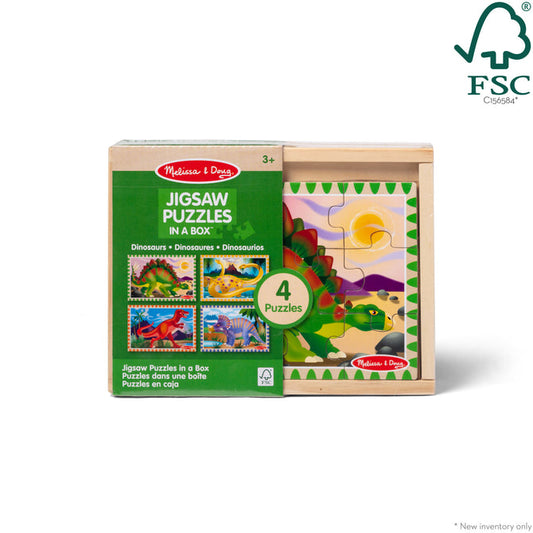 Melissa & Doug Dinosaurs Jigsaw Puzzles In A Box