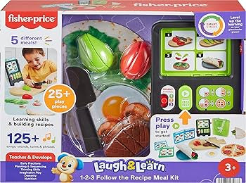 Fisher Price Laugh & Learn 1-2-3 Follow the Recipe Meal Kit