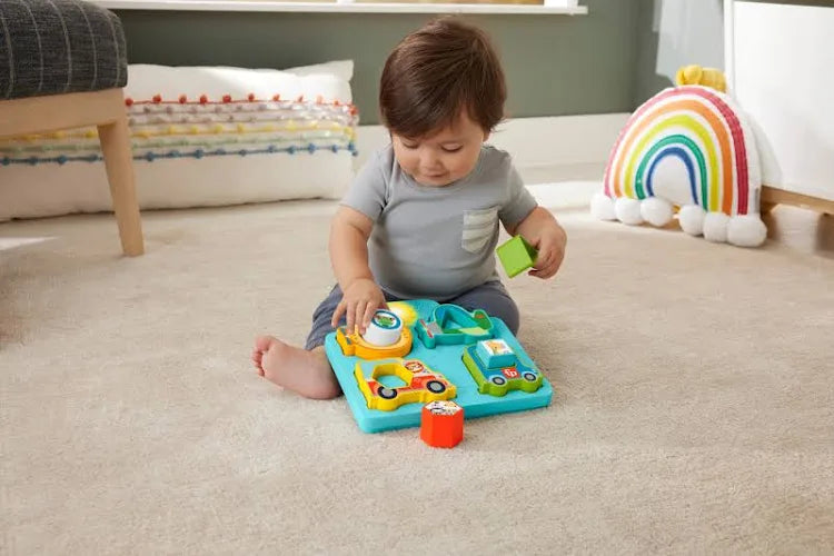 Fisher Price Shapes Sounds Vehicle Puzzle