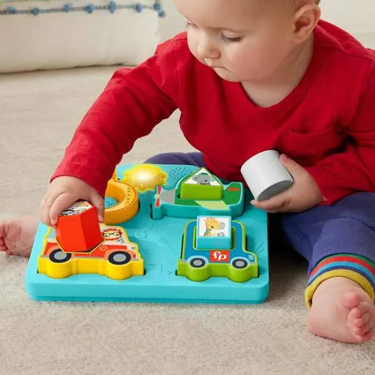 Fisher Price Shapes Sounds Vehicle Puzzle