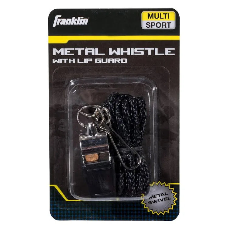 Franklin Sports Metal Whistle With Lip Guard