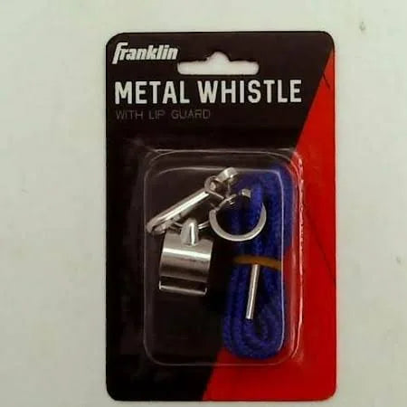 Franklin Sports Metal Whistle With Lip Guard