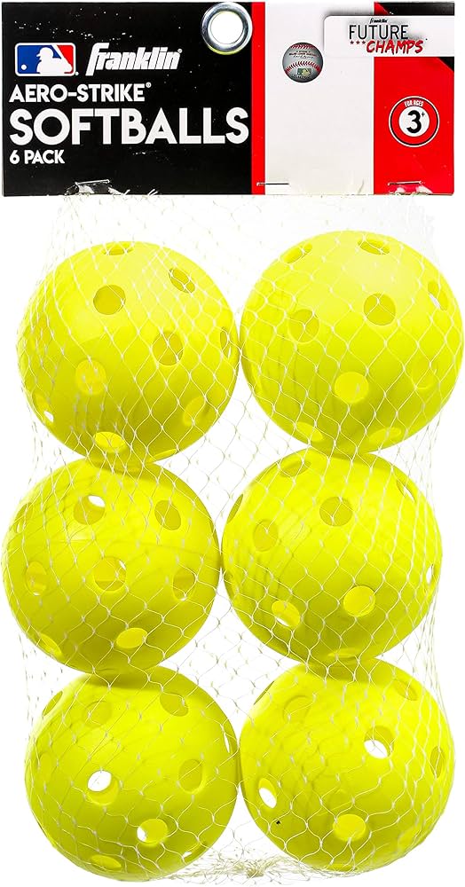 Franklin Aero-Strike Baseballs neon Green