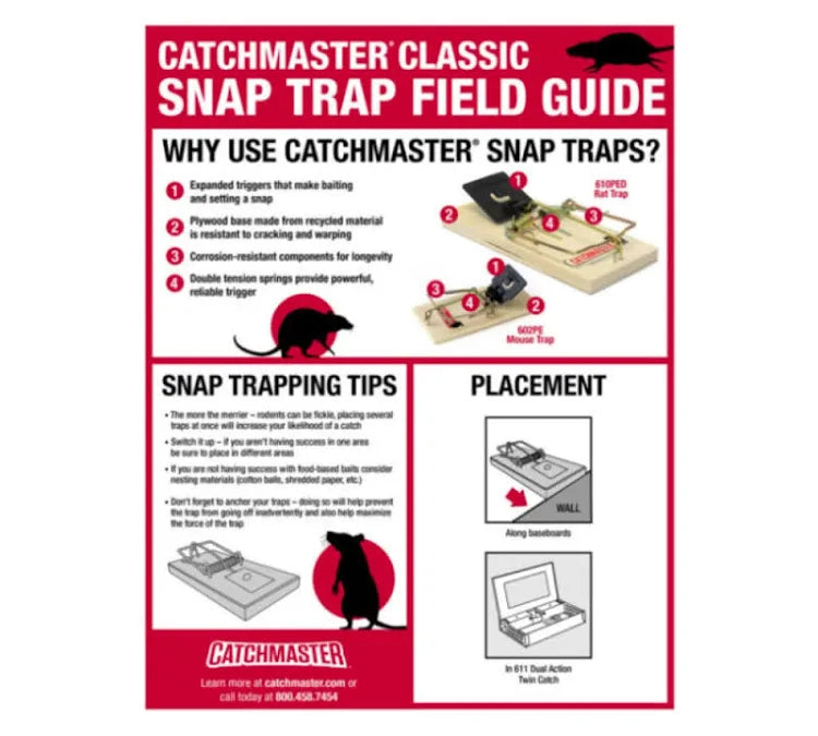 Catchmaster Mouse Snap Traps Wood