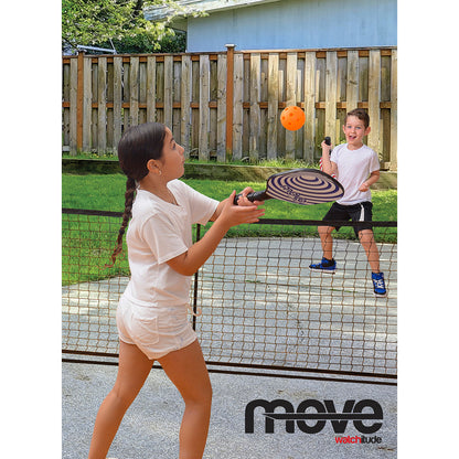 Indoor / Outdoor Kids PickleBall Set - 2 Soft Pickleballs 2 Pickleball Paddles 10' Net