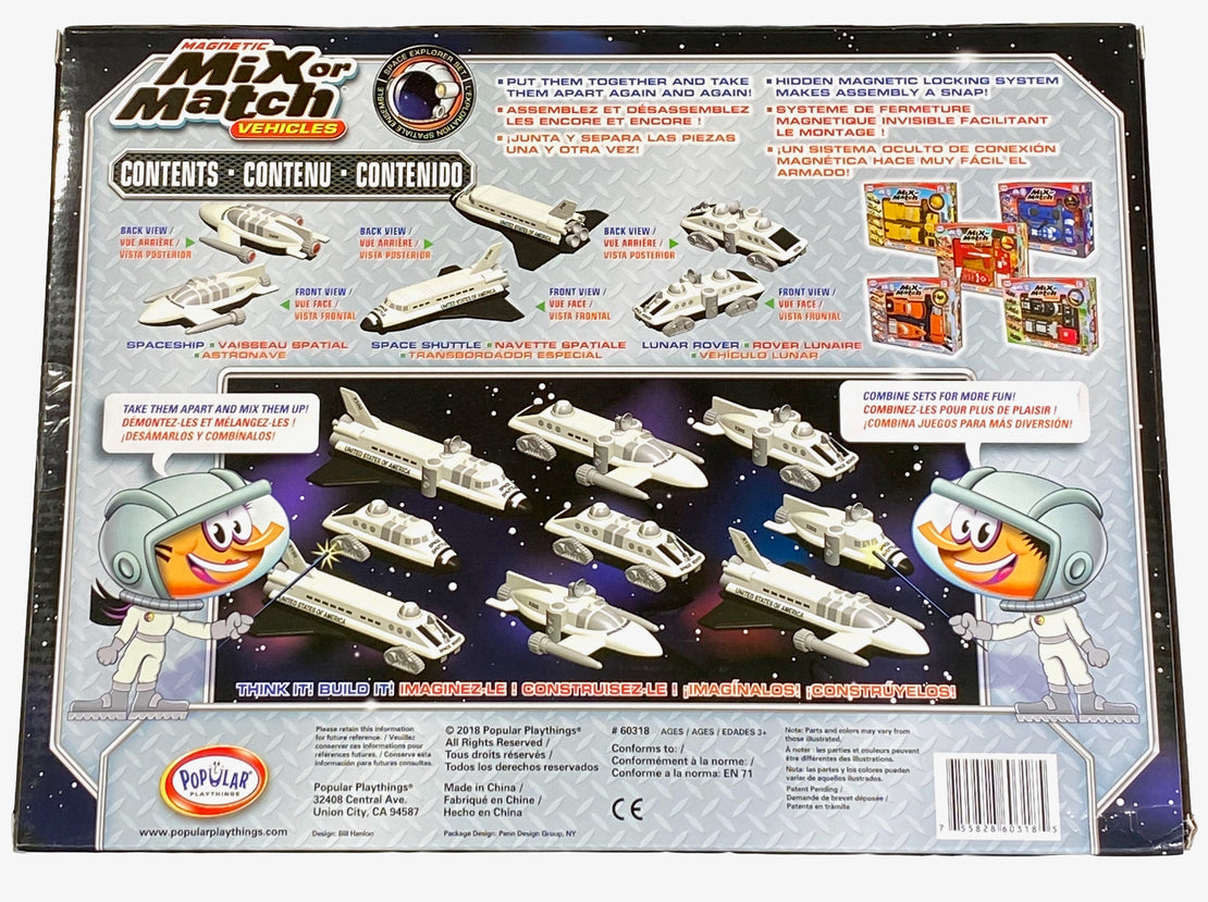 Magnetic Mix or Match Vehicles Space Explorer Set