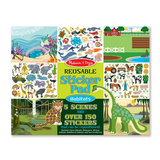 Melissa & Doug Reusable Sticker Pad -Habitats