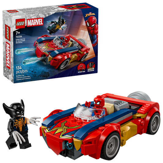LEGO Marvel 76336 Spider-Man Car Vs Venomized Wolverine