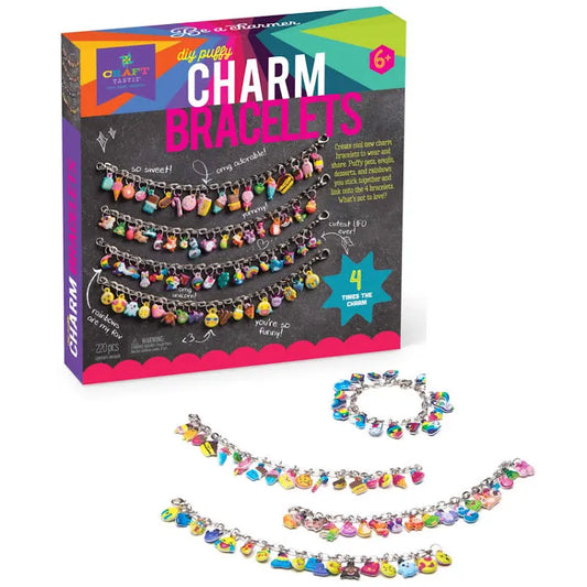 Craft-Tastic DIY Puffy Charm Bracelets