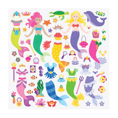 Mermaid Puffy Sticker Play Set