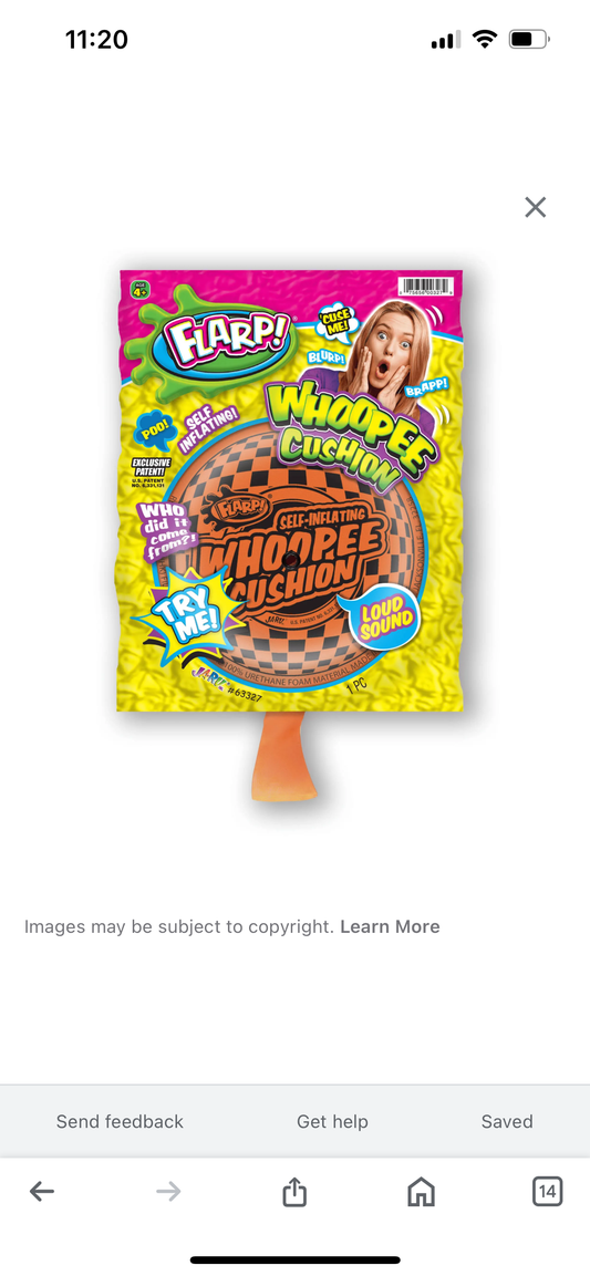 Flarp! Self-Inflating Whoopee Cushion