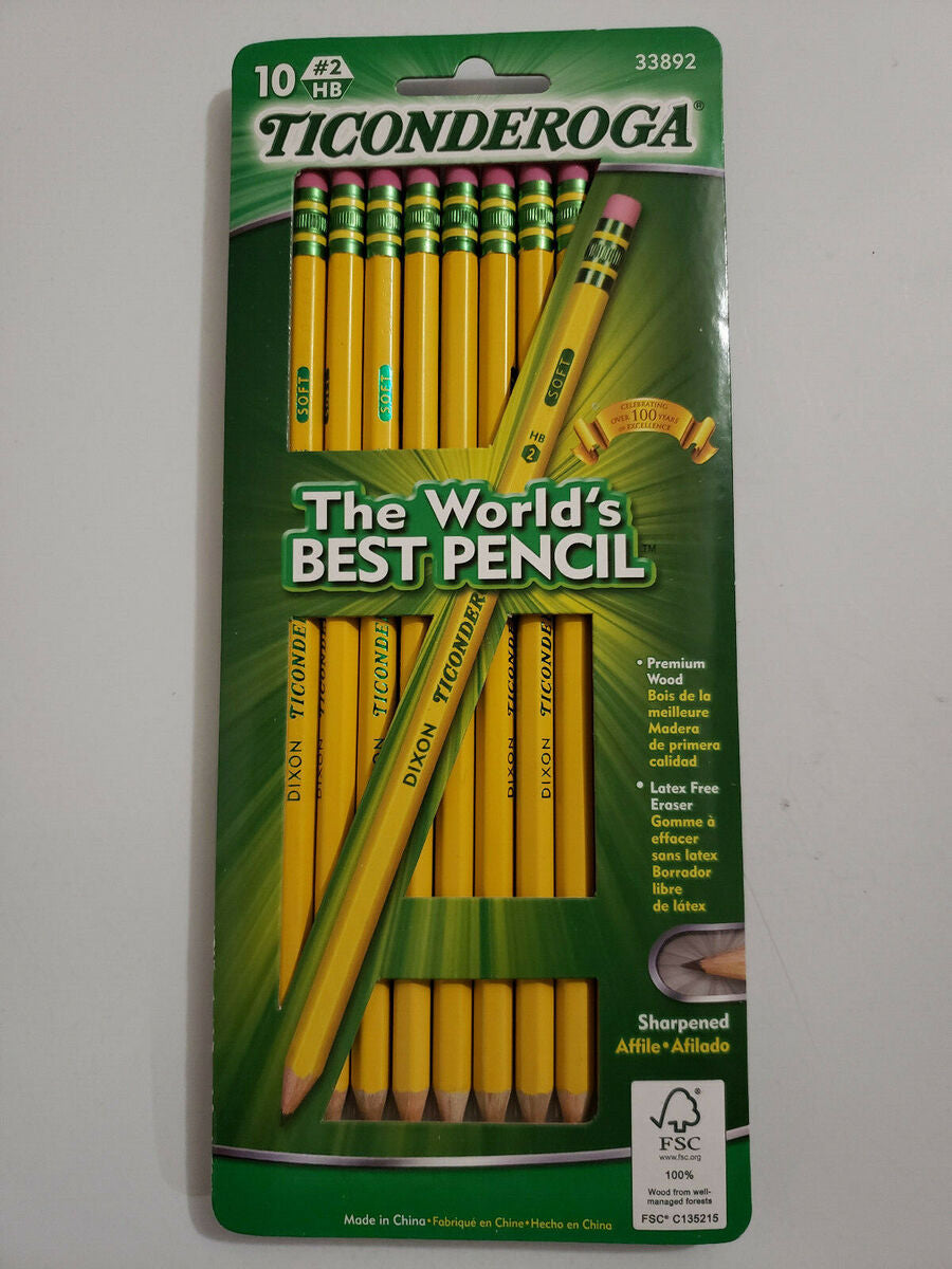 Ticonderoga Pencils Sharpened (pck of 10)