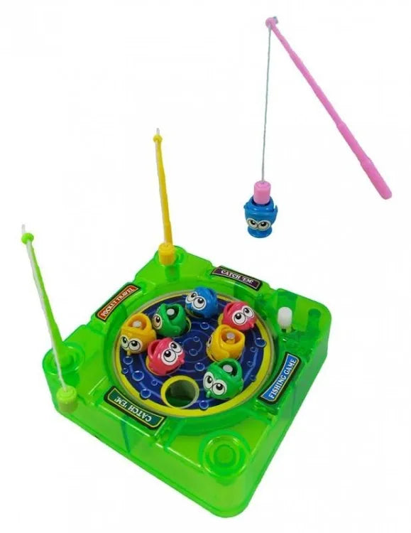 Pocket Travel Wind Up Magnetic Fishing Game