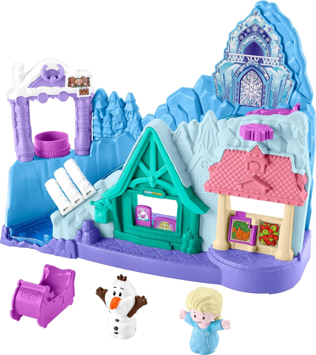 Fisher Price Disney Frozen Little People Anna in Arendelle Playset