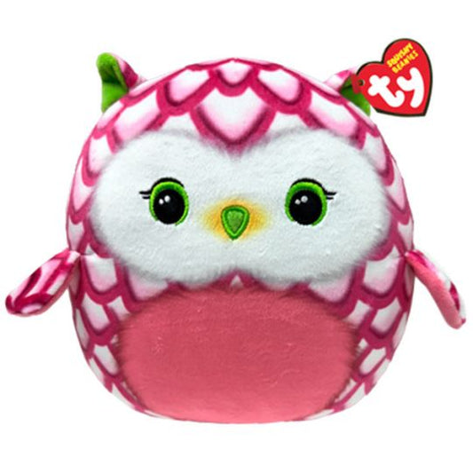 TY Beanie Squishies-TOOTIE the Pink Owl