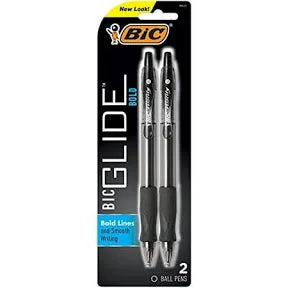 BiC Big Glide Bold 2pcs Black Ink