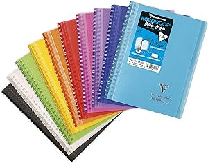 Clairefontaine Sketchbook, Cover Book, A4+ (8.9 x 11.7 in) (22.5 x 29.7 cm), Extra Thick, 4.2 oz/sq ft (125 g/m2), 50 Sheets, Plastic Cover, Clear File Included