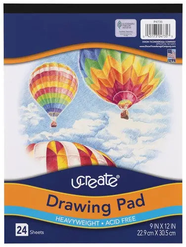 Ucreate Art Drawing Pad 9" x 12