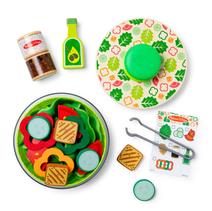 Melissa & Doug Salad Spinner Play Food Set