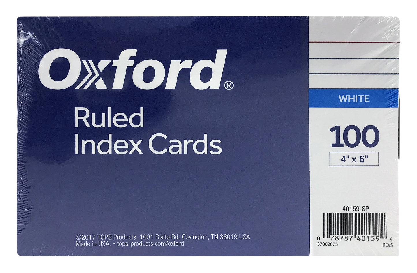 Oxford Ruled Index Cards