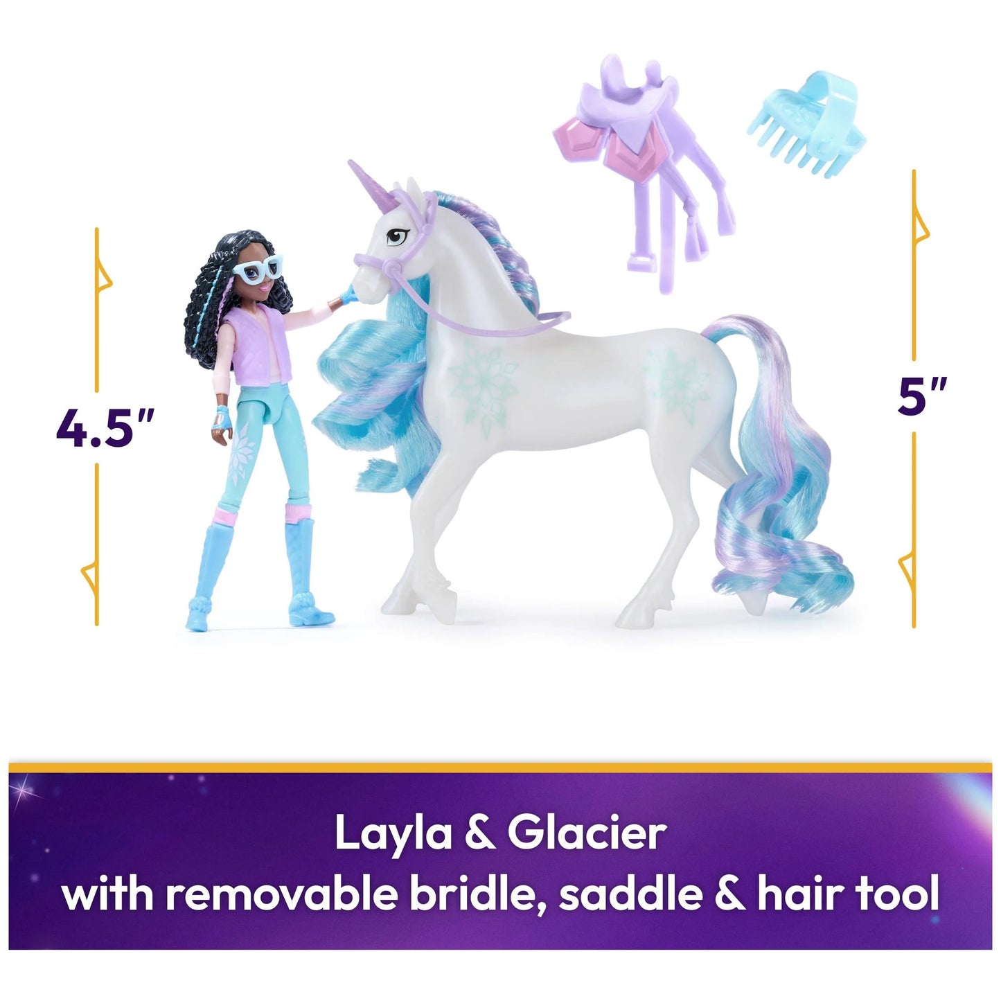 Unicorn Academy Layla & Glacier Set