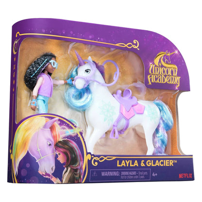 Unicorn Academy Layla & Glacier Set